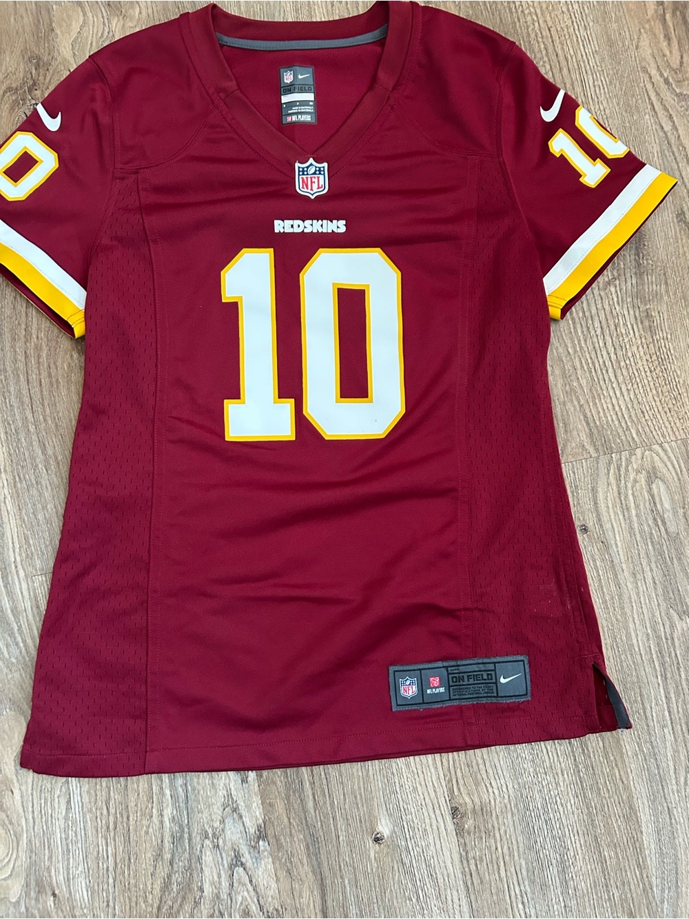 Redskins NFL Burgundy and Gold On-Field Jersey